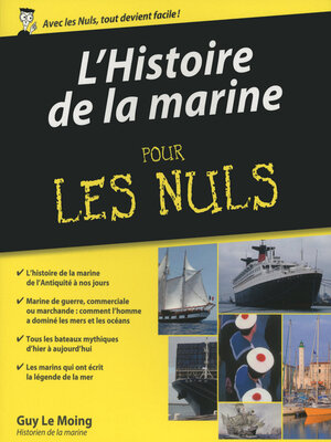 cover image of L'Histoire de la marine pour les Nuls